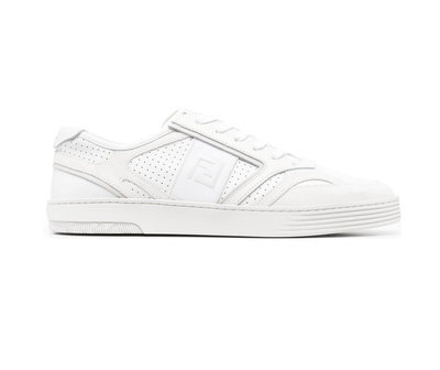 [全新真品代購-S/S24 SALE!] FENDI 白色皮革 休閒鞋 / 運動鞋 (STEP)