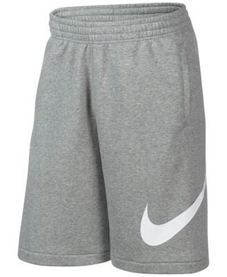 【中洲風】現貨 Nike Swoosh Shorts 灰色棉褲 大LOGO 歐美限定 黑白 重磅短褲