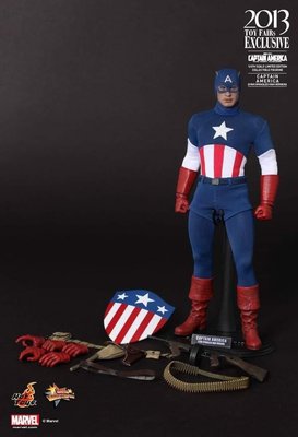 全新 Hot Toys MMS205 1/6 勞軍版 美國隊長 Captain America