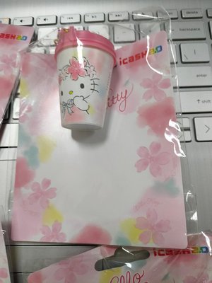 7-11 I Cash 二代感應式icash-CityCafe Hello Kitty櫻花3D立體造型杯-現