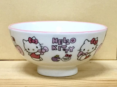 Hello Kitty 陶瓷茶碗 (蝴蝶結, 美濃燒)