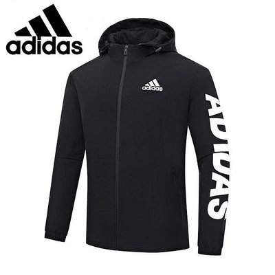 Adidas阿迪達斯風衣男2020春新款運動防風衣夾克訓練連帽外套1911