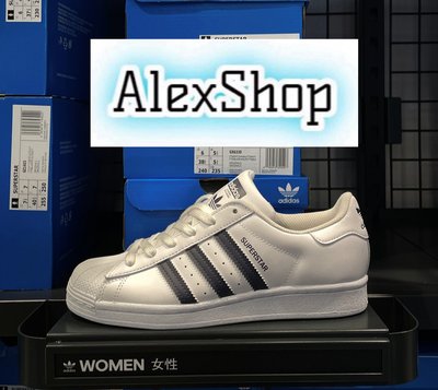 艾力克斯 ADIDAS ORIGINALS SUPERSTAR 男女 GX6320 白藍 休閒鞋 重75