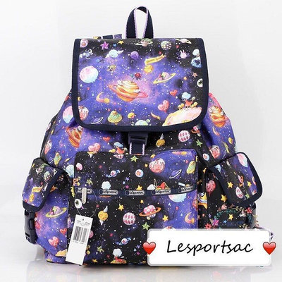 現貨直出 美國 Lesportsac 來自星球 雙肩降落傘防水布後背包 7839 限時特價 明星大牌同款