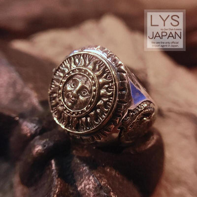 極致優品 蓮魚山 古代の象徴笑顏太陽神「死と輪回」銜尾蛇925純銀戒指可調 YS2546