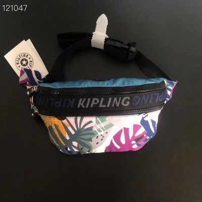 【熱賣精選】 Kipling 猴子包 K15842 KI4317 KI7345 彩叢林拼金屬藍 輕量 斜背包 腰包