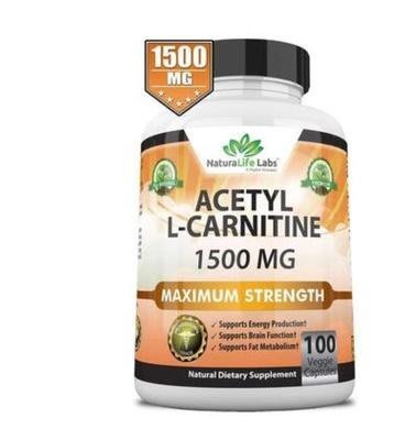 美國NaturaLife Labs Acetyl L-Carnitine 1500mg 100粒