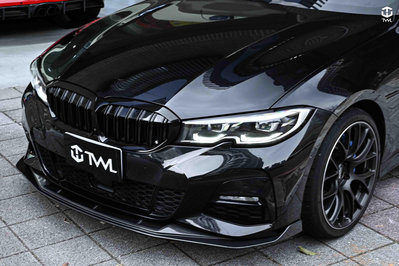《※台灣之光※》全新 BMW G20 G21 MTECH  GT款 CARBON 抽真空碳纖維 前下巴 前下擾流板 320 330 340