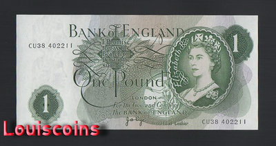 【Louis Coins】B1708-GREAT BRITAIN-ND(1960-1977)英國紙幣,1 Pound