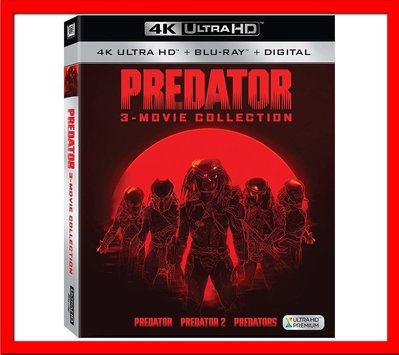 【4K UHD】終極戰士三部曲UHD+BD六碟套裝版(4K中文字幕)Predator魔鬼終結者阿諾史瓦辛格