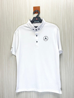 Mercedes-Benz 專櫃 白色小Logo運動Polo衫