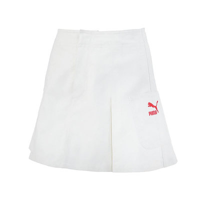 PUMA Logo Skirt 白色褲裙 白色裙子 舞動短裙襯裙 王淨同款 62686465