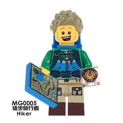 【積木班長】徒步旅行者  登山客 旅行者 MOC 抽抽樂 袋裝/相容 樂高 LEGO 積木