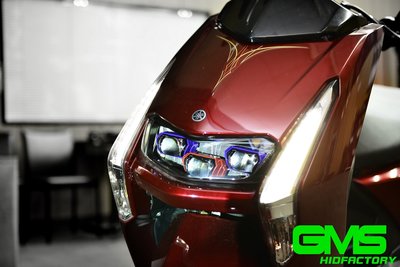 GAMMAS HID 台中廠 GMSX複眼LED大燈模組系統 YAMAHA AEROX XMAX 五代勁戰 LIMI