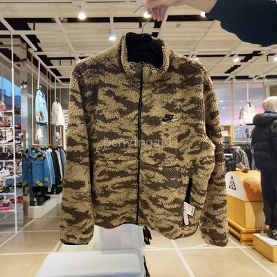 【Japan潮牌館】Nike  男子雙面穿羊羔搖粒絨新款冬季保暖外套夾克DQ4885-010