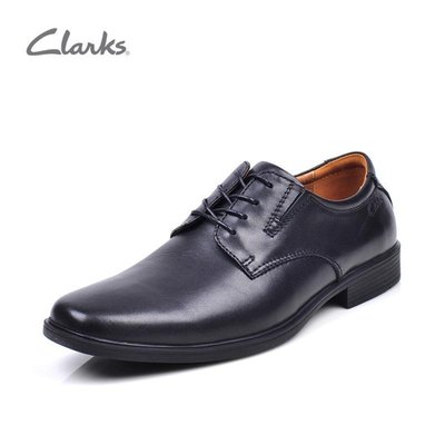 Clarks其樂男鞋新款經典英倫商務正裝皮鞋德比皮鞋男Tilden Plain