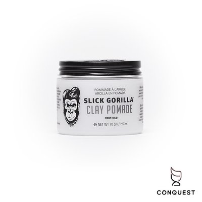 【 CONQUEST 】英國 Slick Gorilla Clay Pomade 猩猩凝土髮油 霧面光澤 重塑性極強