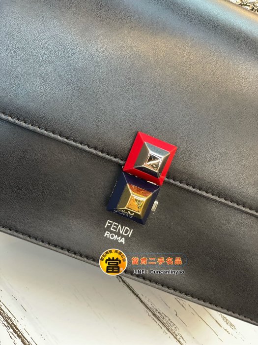 FENDI エナメルレザー ズッキーノ バケット マンマ HB01895