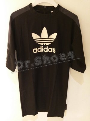 【Dr.Shoes 】Adidas Tee Dress July 女裝 黑色 短袖 長版上衣 連身裙 洋裝 DP8593