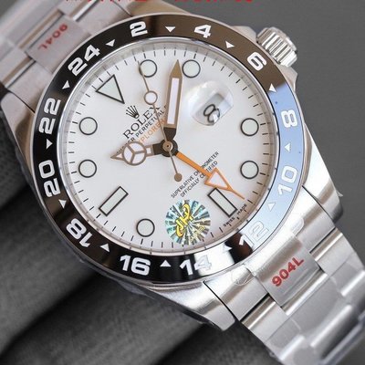 Rolex勞力士手錶探險家二代男士手錶自動機械手錶GMT雙時區陶瓷錶圈搭配藍色夜光&