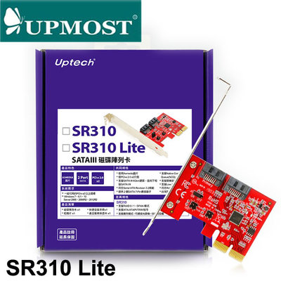 【MR3C】含稅 UPMOST登昌恆 Uptech SR310 Lite SATAIII RAID 磁碟陣列卡
