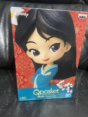 迪士尼 公仔 Q POSKET QPOSKET 公主系列 花木蘭 Royal 正常色