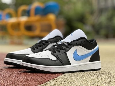 Air Jordan 1 Low Tar Heels Vibes 黑白藍 清新文化防滑籃球鞋 DC0774-041男鞋
