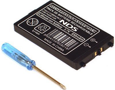 NDS專用鋰電池 副廠盒裝 3.7v 850mAh 附螺絲起子 桃園《蝦米小鋪》
