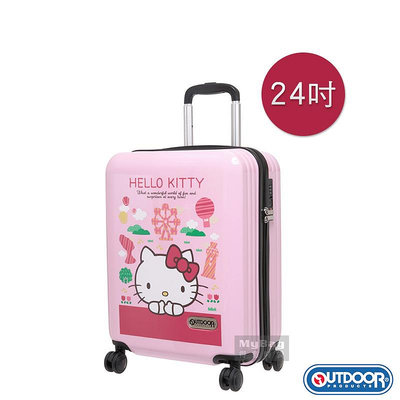 OUTDOOR 行李箱 Hello Kitty 24吋 聯名款 台灣景點 凱蒂貓 拉鍊行李箱 ODKT21A24 得意時袋