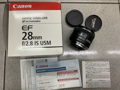 [保固一年] [高雄明豐] Canon EF 28mm F2.8 IS USM  便宜賣 [K1770]