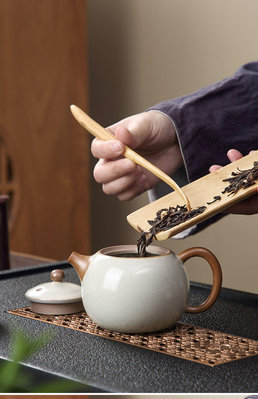 功夫茶具套裝中式小型泡茶器家用客廳陶瓷汝窯泡茶壺茶杯輕奢整套