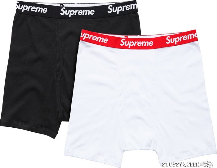 【超搶手】2015 S/S Supreme x Hanes Boxer Briefs 內褲 S M L XL 一包四件 | Yahoo奇摩拍賣