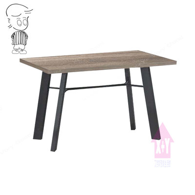 【X+Y時尚精品傢俱】現代餐桌椅系列-聖約翰 4*2.5尺餐桌(黑砂腳/木心板).適合居家或營業用.摩登家具