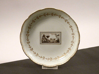 早期 / 義大利 GINORI 1735 (RICHARD GINORI) 純金邊瓷器 / 全新