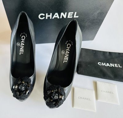 Chanel 附原廠盒 防塵袋 高跟鞋