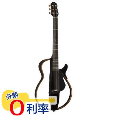 『放輕鬆樂器』 全館免運費 YAMAHA SLG200S 黑色 靜音吉他 木吉他