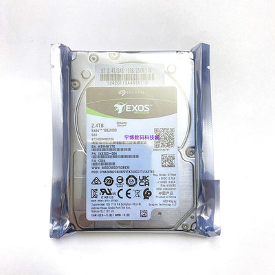 Seagate/希捷 Exos  ST2400MM0129 2.4T SAS 12G 2.5寸伺服器硬碟