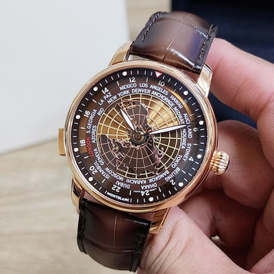 【個人藏錶】MONTBLANC 萬寶龍 126109 18K金 世界時限量版 2023年 台南二手錶