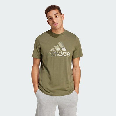 限時特價 南🔥2024 4月 ADIDAS 短袖上衣 短T LOGO 迷彩 針織 棉質 男款 綠 IR5830