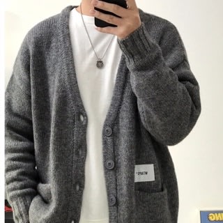 Wtaps 19AW PALMER / SWEATER. WONY GRAY 毛衣羊毛針織衫開襟外套灰色