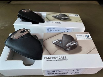 【歐德精品】現貨.原廠BMW G20 G30 G32 G01 G02 G05 G07系列皮革鑰匙包(黑),鑰匙套刀型皮套