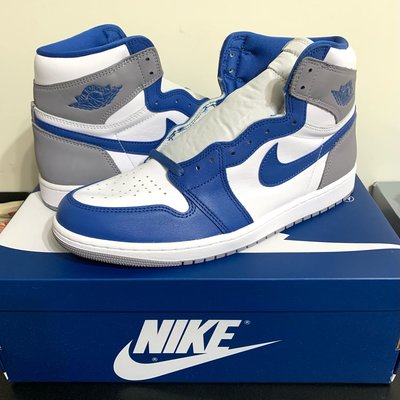 【現貨優惠】Nike Jordan 1 OG True Blue US11.5 白藍灰 DZ5485-410