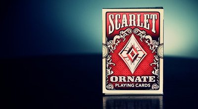 【USPCC撲克】ORNATE Deck PLAYING CARDS  Scarlet 華麗甲板 深紅 絕版