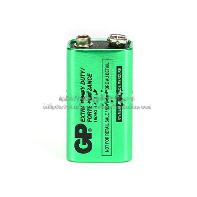 GP超霸6F22 9V 環保碳性電池 層疊電池 方塊電池 用於測試儀等 W2-1 [294494]