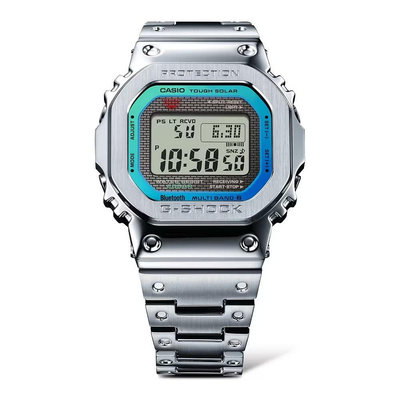 CASIO 卡西歐 G-SHOCK太陽能智慧藍芽銀時尚腕錶 43.2mm(GMW-B5000PC-1)