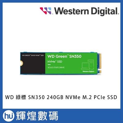 WD Green 綠標 SN350 240GB NVMe M.2 PCIe SSD