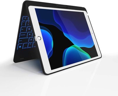 現貨熱銷-平板鍵盤保護套適用于蘋果iPad9.7通用直接含鍵盤背光