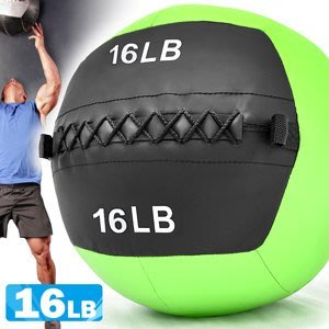 負重力16LB軟式藥球7.2KG舉重量訓練球wall ball壁球牆球沙球沙袋沙包非彈力量C109-2316【推薦+】