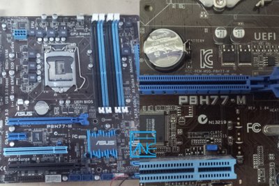 【 大胖電腦 】華碩 P8H77-M主機板/附擋板/1155/DDR3/USB3/HDMI/保固30天 直購價800元