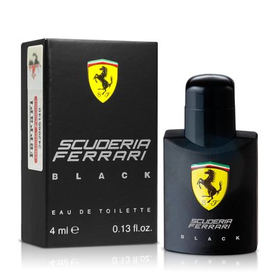 【美妝行】Ferrari Black Signature 法拉利 極限黑 男性淡香水 4ml 原廠迷你小香